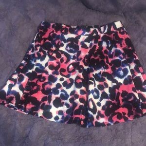 LEOPARD SKATER SKIRT
